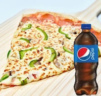 Pizza Slice w/591ml Pop